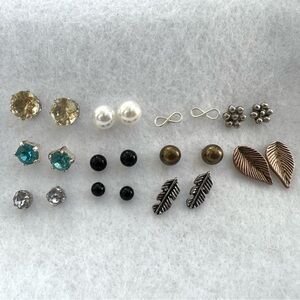 11 Sets of Earrings. Sold As Group. Excellent Condition!